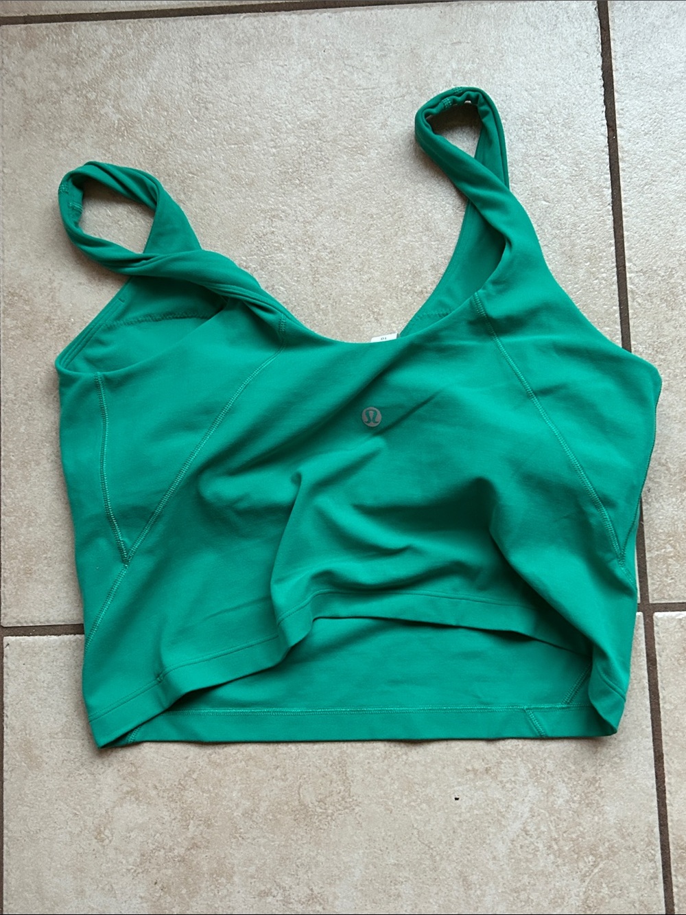 lululemon athletica Green Tank Top built-in shelf bra